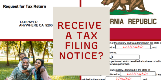 Receive a CA Tax Filing Notice?