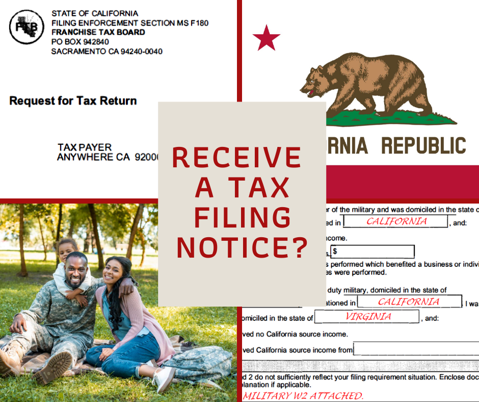 Receive a CA Tax Filing Notice?